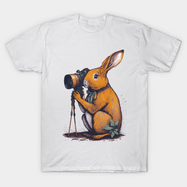 Rabbit  Photographer T-Shirt by Maria Murtaza